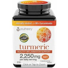 Youtheory Turmeric Extra Strength Formula 2,250 Mg  210 Capsules