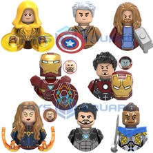 Sourcingasia Kaptan Marvel Demir Adam Tony Stark Antik Bir Valkyrie Thor Kaptan Amerika Modeli Yapı Taşları Moc Tuğla Seti Hediyeler Oyuncaklar (Yurt Dışından)