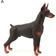 Sourcingasia Doberman Pinscher Modeli Bilişsel Yetenek Çapaksız Kokusuz Aksiyon Figürü Oyuncak Doberman Pinscher Çocuklar Için (Yurt Dışından)