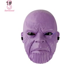 Sourcingasia Thanos Demir Adam Maskesi Işıltılı Gözler LED Taşlar Oyuncak Cosplay Sahne ile Eldiven (Yurt Dışından)