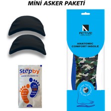 Active Team - BG184.ML - TacticalStep | Memory Foam Asker Botları için İç Tabanlık, 2x Vatka ve Koku Önleyici Toz