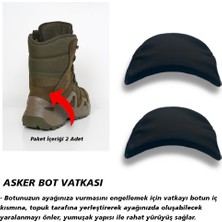 Active Team - BG184.ML - TacticalStep | Memory Foam Asker Botları için İç Tabanlık, 2x Vatka ve Koku Önleyici Toz