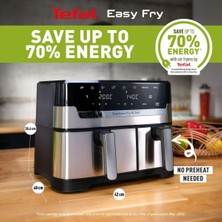 Tefal Çift Hazneli Yüksek Kaliteli Easy Fry & Grill Iki Sepetli Yağsız Fritöz, Onerous Mutfak Tartısı Hediye