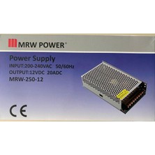 12 Volt 20 Amper Metal Kalın Kasa Adaptör Mervesan