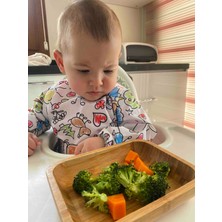 Yorni 2-4yaş, Family, Sıvı Geçirmez, Cepli, Uzun Kollu Bebek Mama Önlüğü, Önlük