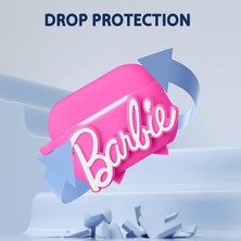 HappyCase Air Pods Pro 2.nesil Kulaklık Kılıfı Silikon Barbie