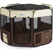 Zampa Pet Park Oyun Alanı Krem-Kahverengi 91X91X54