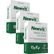 RCFARMA Newvit Vitamin D3 K2 Sprey 3 Adet
