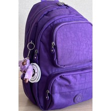 Nemo Bags Mor Orta Boy Sırt Çantası Okul Çantası Laptop ve Seyahat Çantası Su Geçirmez Spor
