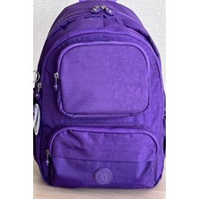 Nemo Bags Mor Orta Boy Sırt Çantası Okul Çantası Laptop ve Seyahat Çantası Su Geçirmez Spor