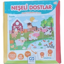 Ca Games Neşeli Dostlar Puzzle ve Eşleştirme Kartları
