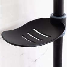 Decordem Banora Deluxe Kare Duş Sistemi, 2 Fonksiyon El Duşu Takımı, Paslanmaz Çelik, Standart Sabunluk, Siyah