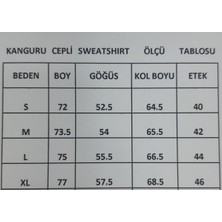 Yüksel Işık Brooklyn Siyah Baskılı - 3 İplik - Şardonlu - Kanguru Cepli - Kapüşonlu - Kordonsuz - Gri Renk - Sweatshırt