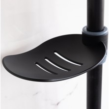 Decordem Banora Deluxe Izgara Duş Sistemi, 2 Fonksiyon El Duşu Takımı, Paslanmaz Çelik, Standart Sabunluk, Siyah