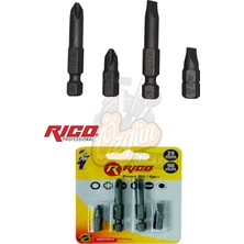 Rico Matkap Uçları Torx Alyan Düz Yıldız 22 Parça 50 mm Manyetik Mıknastıslı Çelik