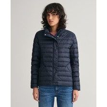 Gant Kadın Lacivert Regular Fit Dik Yaka Düz Mont 4700281.433