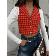 Dimalis Kazayağı Crop Yelek