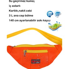 Dys Case Kolej Çok Renkli Bel ve Omuz Askılı Çanta Çapraz Çanta Unisex Su Geçirmez 3 L Kolej Model Çanta