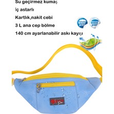 Dys Case Kolej Çok Renkli Bel ve Omuz Askılı Çanta Çapraz Çanta Unisex Su Geçirmez 3 L Kolej Model Çanta