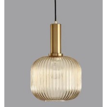 Rsylight Rustik Dekoratif Metal Modern Bal Opal Camlı Tekli  Avize Çap:20