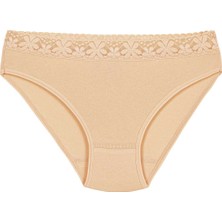 Yıldız 6'lı Bayan Bel Dantelli Likralı Bayan Bikini Külot Q3526