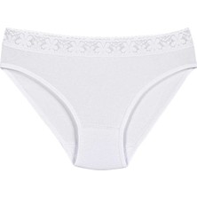 Yıldız 6'lı Bayan Bel Dantelli Likralı Bayan Bikini Külot Q3526