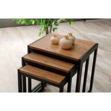 Arpelia Üçlü Zigon Sehpa 50X40X52/45X40X46/40X40X40