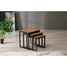 Arpelia Üçlü Zigon Sehpa 50X40X52/45X40X46/40X40X40