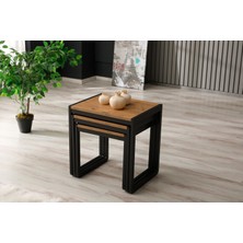 Arpelia Üçlü Zigon Sehpa 50X40X52/45X40X46/40X40X40