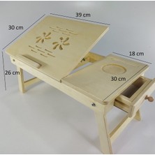 Gerek Bu Katlanır Laptop Notebook Sehpası ve Standı Çalışma Masası Kahvaltı Masası