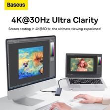 Baseus 5in1 Çok Fonksiyonlu 4x USB 3.0 ve 1x 4K Hdmi Çoğaltıcı Çevirici Hub Adaptör, Klavye Mouse Okuyucu