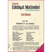 Türkiye'de Edebiyat Matineleri - Erol Gökşen