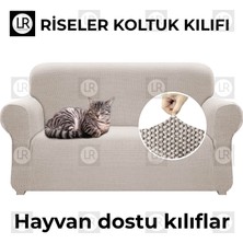 Riselerhome Balpeteği 3+3+1+1  lastikli kanepe örtüsü | lastikli koltuk örtüsü | koltuk kılıfı takımı
