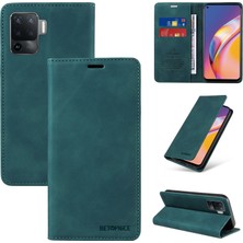 Yihang Boutique Oppo A94 4g/reno 5 Lite Cüzdan Derisi ile Uyumlu-Rfıd Engellemeli Kart Sahipleri-Tpu Kapaklı Kapak (Yurt Dışından)