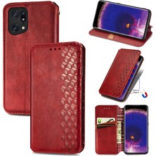 Yihang Boutique Oppo Find X5 Cüzdan Kılıfı ile Uyumlu, Kart Tutuculu, Pu Deri Flip Kickstand Kapak (Yurt Dışından)