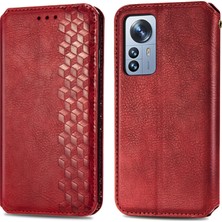 Yihang Boutique Xiaomi 12 Pro Cüzdan Kılıfı ile Uyumlu, Kart Tutuculu, Pu Deri Flip Kickstand Kapak (Yurt Dışından)