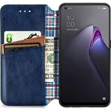 Yihang Boutique Oppo Reno 8 Cüzdan Kılıfı ile Uyumlu, Kart Tutuculu, Pu Deri Flip Kickstand Kapak (Yurt Dışından)