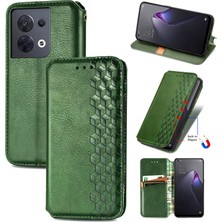 Yihang Boutique Oppo Reno 8 Cüzdan Kılıfı ile Uyumlu, Kart Tutuculu, Pu Deri Flip Kickstand Kapak (Yurt Dışından)