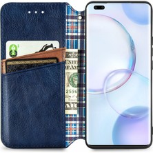 Yihang Boutique Honor 50 Pro Cüzdan Kılıfı ile Uyumlu, Kart Tutuculu, Pu Deri Flip Kickstand Kapak (Yurt Dışından)