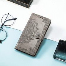 Yihang Boutique Huawei Mate 20 ile Uyumlu El Standı Fonksiyonlu Cüzdan Kabartmalı Pu Deri Kart Tutucu (Yurt Dışından)