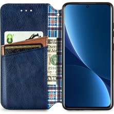 Yihang Boutique Xiaomi 12 Pro Cüzdan Kılıfı ile Uyumlu, Kart Tutuculu, Pu Deri Flip Kickstand Kapak (Yurt Dışından)