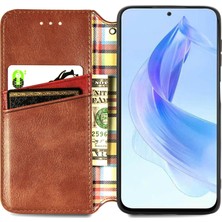 Yihang Boutique Honor 90 Lite Cüzdan Kılıfı ile Uyumlu, Kart Tutuculu, Pu Deri Flip Kickstand Kapak (Yurt Dışından)