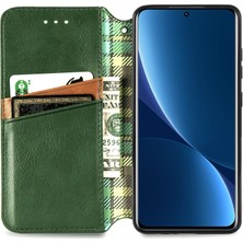 Yihang Boutique Xiaomi 12 Pro Cüzdan Kılıfı ile Uyumlu, Kart Tutuculu, Pu Deri Flip Kickstand Kapak (Yurt Dışından)