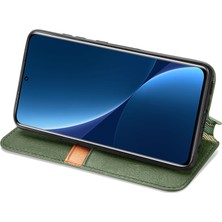 Yihang Boutique Xiaomi 12 Pro Cüzdan Kılıfı ile Uyumlu, Kart Tutuculu, Pu Deri Flip Kickstand Kapak (Yurt Dışından)