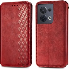 Yihang Boutique Oppo Reno 8 Cüzdan Kılıfı ile Uyumlu, Kart Tutuculu, Pu Deri Flip Kickstand Kapak (Yurt Dışından)