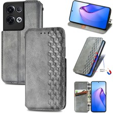 Yihang Boutique Oppo Reno 8 Pro Cüzdan Kılıfı ile Uyumlu, Kart Tutuculu, Pu Deri Flip Kickstand Kapak (Yurt Dışından)