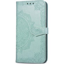 Yihang Boutique Huawei Mate 20 ile Uyumlu El Standı Fonksiyonlu Cüzdan Kabartmalı Pu Deri Kart Tutucu (Yurt Dışından)