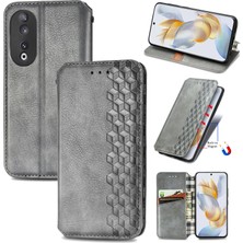 Yihang Boutique Honor 90 5g Cüzdan Kılıfı ile Uyumlu, Kart Tutuculu, Pu Deri Flip Kickstand Kapak (Yurt Dışından)