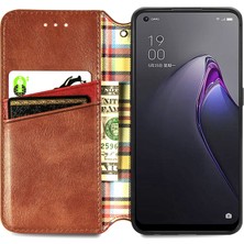 Yihang Boutique Oppo Reno 8 Cüzdan Kılıfı ile Uyumlu, Kart Tutuculu, Pu Deri Flip Kickstand Kapak (Yurt Dışından)