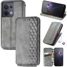 Yihang Boutique Oppo Reno 8 Cüzdan Kılıfı ile Uyumlu, Kart Tutuculu, Pu Deri Flip Kickstand Kapak (Yurt Dışından)